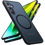 TORRAS Magnetic Shockproof Designed for Samsung Galaxy S24 Plus Case [Military Grade Drop Tested] [Compatible with MagSafe] Translucent Slim Hard Protective Case for S24 Plus Case, Black
