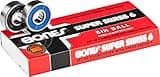 Bones Super Swiss 6 Skateboard Bearings 8 Pack