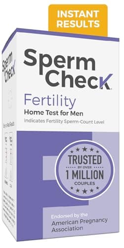 SpermCheck Fertility Sperm Count Test for Men, at Home Sperm Test, Easy to Read Results, Over 98% Accurate