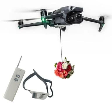 Universal Drone Airdrop System, Release Device, Payload Clip, Airdropper, Fish Bait Delivery Device , Drone Accessories, Compatible with DJI Mavic Mini5 Pro,Mini 4 Pro, Mini 3, Mini 2, Air 2, Air 2S, Air 3, Mavic 3, Mavic 2, Spark (Airdrop Device)