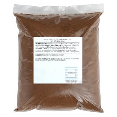 Dutch Process Cocoa Powder, 2 Pound Resealable Bag, Hampton Distribution