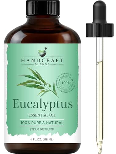 Handcraft Blends Eucalyptus Essential Oil – Huge 4 Fl Oz – 100% Pure and Natural – Premium Grade Essential Oil for Diffuser and Aromatherapy, Skin, Massage, Candle and Soap Making Fragrance