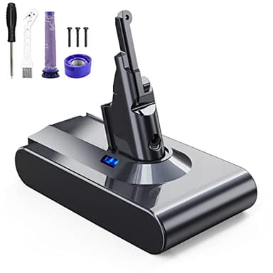 P.TOULTEK EVARY 8000mAh Replacement Battery for Dyson V8 Battery Compatible with Dyson V8 Vacuum Cleaner Series Absolute Animal V 8 Motorhead V 8 Absolute Pro SV10