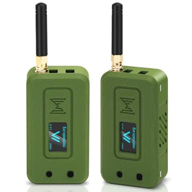 Meshnology 2 Set ESP32 LoRa V4 Development Board +L76 GNSS Module +3000mAh Battery +Green Case, ESP32-S3 SX1262 LoRa WiFi Bluetooth 2MB PSRAM 16MB Flash 915MHz Antenna Support GPS Solar Meshtastic