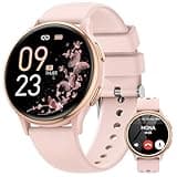 HaSaKei Smart Watches for Women [3 Watch Bands], 1.27" Fitness Tracker Smartwatch for iPhone ＆ Android, Activity Trackers and Smartwatches for Women Heart Rate Monitor, Pink