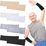 Eurzom 4 Pairs Skin Protection Sleeve for Arm Breathable Forearm Protector Arm Sleeve for Gardener Working Sport (9 Inch Long)