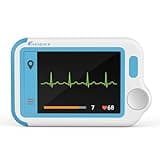 Livenpace Home Heart Health Monitor, Portable Heart Rate Device with Electrode Pads, Stand-Alone Machine Compatible with Smartphone and PC