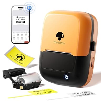 Phomemo Industrial Label Maker, 2" Bluetooth Portable Label Printer, Compatible Whith Mobile APP & PC Editor, Rechargeable 2600mAh, Wire and Cable Labeling Machine