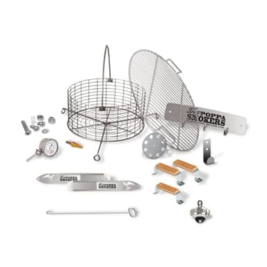 Big Poppa’s DIY Drum Smoker Kit – Build-Your-Own BBQ Smoker System for 55 Gallon Drums – Drum Kit Heavy-Duty Hardware, Easy Assembly and Compact Design for Backyard Pitmasters