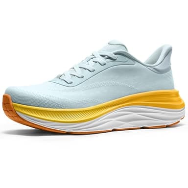 Vilanva Women's Walking Shoes Cushion Comfortable Running Tennis Shoes Non-Slip Workout Gym Athletic Breathable Fashion Sneakers (Light Blue 8.0)