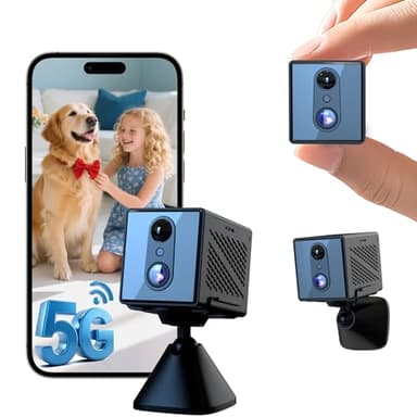 realhide 2026 Upgraded 5GHz WiFi 4K Spy Camera, Mini Hidden Camera with Long Battery Life, Night Vision, Motion Detection, Free Cloud Storage, Wireless Indoor Nanny Cam for Home Security