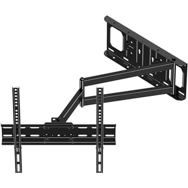 FORGING MOUNT Long Arm TV Wall Mount for Most 26-60 Inch Flat Curved TVs, 25.6inch Full Motion Extension Articulating Arms, Swivel, Tilt TV Bracket Corner Mount Fits Max VESA 400x400mm up to 77lbs