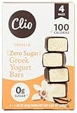 CLIO Zero Sugar Vanilla Yogurt Bars 4 Count, 5.93 OZ