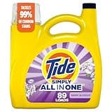 Tide Simply Clean & Fresh Liquid Laundry Detergent, Berry Blossom Scent, 89 loads, 117 fl oz