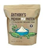 Anthony's Premium Pea Protein, 2 lb, Plant Based, Gluten Free, Unflavored, Vegan, Keto Friendly, Made from Peas