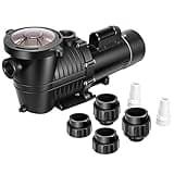 VIVOHOME 2.0 HP Self Priming In-Ground Swimming Pool Pump Dual Speed 2" 1.5" and 1.25'' Inlet/Outlet 230V Energy Saving w/Strainer Basket