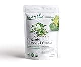 Food to Live Organic Broccoli Seeds for Sprouting, 1 Pound – Non-GMO, Vegan, Kosher, Sirtfood, Bulk. Rich in Sulforaphane, Vitamin C. Grow Sprouts, Microgreens for Salads, and Sandwiches