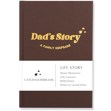 Dad's Story Journal (Hardcover with Case): A Meaningful Keepsake for a Father to Share His Life Journey and Memories, Includes 250+ Prompt Questions, Sentimental Gifts Idea