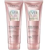 L'Oreal Paris EverPure Sulfate-Free Vegan Hair Care Kit - Shampoo and Conditioner to Strengthen and Repair Hair Bonds (Packaging May Vary)