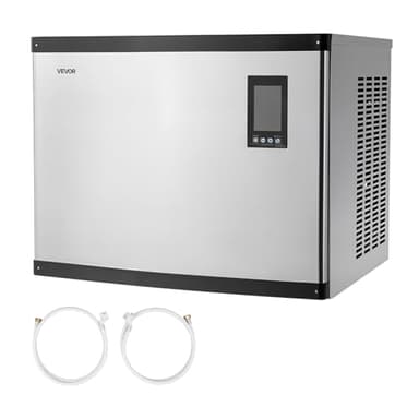 VEVOR Commercial Ice Maker Machine - Head, 1000 Lbs/Day Stainless Steel Ice Machine with Scheduled Ice-Making, Self-Cleaning, Adjustable Thickness, Ideal for Restaurant Bar Cafe Hotel - Head Only