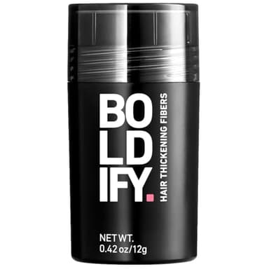 BOLDIFY Hair Fibers (12g) - Fill In Thinning and Fine Hair for an Instantly Fuller, Thicker Look - 14 Shades for Women & Men - Dark Brown