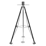Camco Eaz-Lift 5th Wheel King Pin Tripod Stabilizer - Features Adjustable Height & 5,000 lb Certified Load Capacity - Heavy Duty RV Stabilizer - Folds for Easy RV Storage and Organization (48855)
