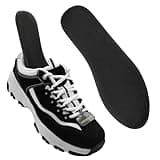 VOBUYING Shoe Insoles for Skechers Insoles Replacement, Shoe Inserts for Men, Memory Foam Men Insoles, Providing Excellent Shock Absorption and Cushioning, Reducing Sweating and Odors(W9/M6.5), Black
