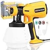 Paint-Sprayer, 700W HVLP Spray Gun, 2024 Upgraded, 4 Copper Nozzles & 3 Spray Patterns, Easy to Clean, Ideal Paint Sprayer for Furniture, Cabinets, Fences, Decks, Walls, DIY Projects, etc.