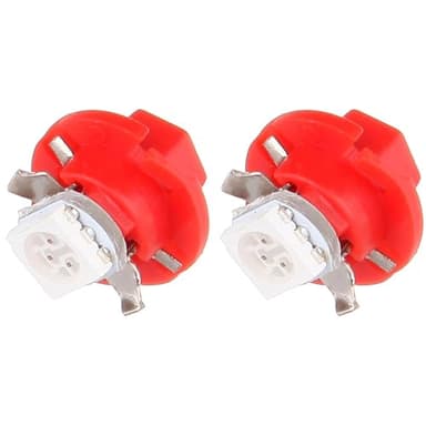 cciyu 1 Pack T5 B8.4D 5050 LED SMD Red Dash Auto Dash Gauge Instrument Panel Light Bulbs