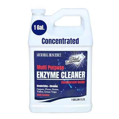 Commercial Multi-Purpose Enzyme Cleaner & Odor Eliminator | Pet & Human Urine, Stains & Odors | Carpet, Laundry, Bathroom, Drain & Trash Deodorizer | Dog, Cat, Organic Waste Remover (1 Gallon)