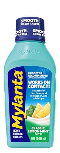 Mylanta Heartburn and Gas Relief, Liquid Antacid, Classic Flavor, 12 Fluid Ounce