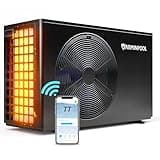 VARMINPOOL Electric Pool Heater with 40000BTU for 13000 Gallons Ingroud and Above Ground Pools, Smart Pool Heat Pump with WiFi Remote Control via APP, Titanium Heat Exchanger, 220-240V