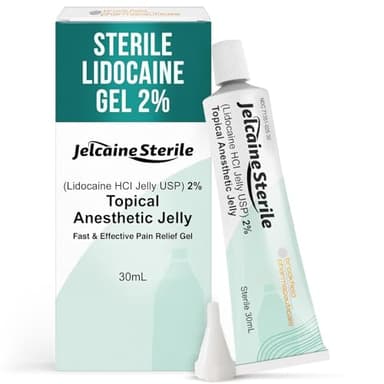 Lidocaine Jelly 2% Numbing Gel for Burn Relief 30ml - Sunburn Relief with Lidocaine, Topical for Pain, Minor Cuts, Skin Irritation, Insect Bites, Sensitive Area, Anesthetic Over-the-Counter Medication