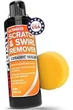 Carfidant Scratch and Swirl Remover - Car Scratch Remover for Vehilces Paint - Polishing Compound for Cars with Buffer Pad - Cutting Compound Paint Restorer Kit