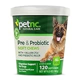 PetNC Natural Care Liver Flavor,Cheese Pre & Probiotic Soft Chews for Dog 120 ct (Pack of 1) (Packaging May Vary)