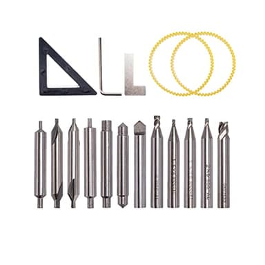 SaiDian 1Set Key Cutting Machine Drill Bits Cutter Set for 368A 339C Tools Vertical Key Machine Spare Parts