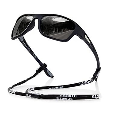 suoso Polarized Sports Sunglasses for Men: UV400 Protection Glasses Wrap Around Goggles for Driving Fishing