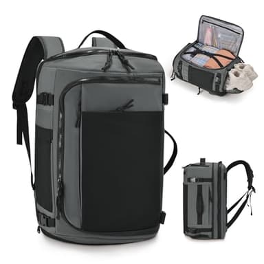 COSCOOA Carry On Travel Backpack 40x30x20cm Expandable 30-35L, 40x30x25cm Personal item Size Bag,15.6inch Laptop Backpack with Shoe Compartment and Wet Pockets,Mochila de Viaje