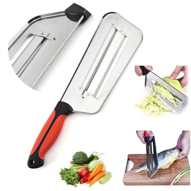 EBQOSK Multi-Function Vegetable Cutter with Ergonomic Grip, Stainless Steel Blade for Efficient Shredding of Cabbage, Lettuce & Leafy Veggies, Easy - Clean Kitchen Prep Tool