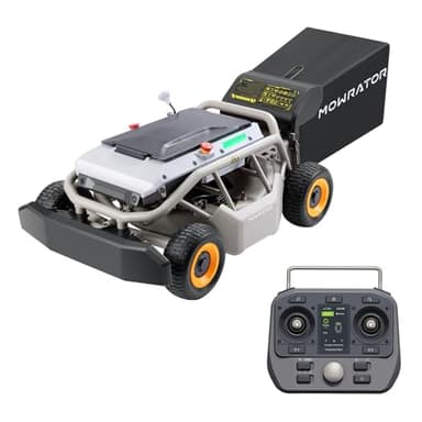 Mowrator Remote Control Lawn Mower S1 4WD 56V12Ah, Multi-Functions RC Lawn Mower with 1.5-4.3 Inch Cutting Height 21 Inch Cutting Width for 75% Slope(37°) for Mowing 0.75 Acres