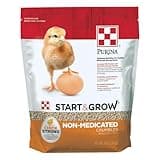 Purina Start and Grow | Non-Medicated Chick Feed Crumbles | Nutritionally Complete - 5 Pound (5 lb) Bag