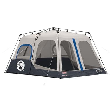 Coleman 4/6/8/10 Person Instant Camping Tent with 1-Minute Setup, Large Family Tent with Pre-Attached Poles, Air Vent, & Carry Bag, Sets Up in About 60 Seconds