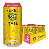Guayakí Yerba Mate, Organic Energy Drink Alternative, Berry Lemonade, Low Sugar, 150mg Natural Caffeine, Better for You Energy & Focus, No Jitters or Crash, 15.5 Oz (Pack of 12) (Packaging May Vary)