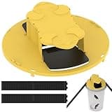 1pc Double-end Mouse Trap Bucket Flip Lid - Multi-Catch, Auto-Reset, Humane or Lethal Rat Trap - Mouse Traps Indoor for Home - ABS Material - 5 Gallon Bucket Compatible