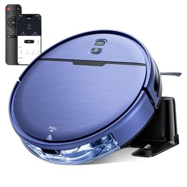 Robot Vacuum and Mop Combo, 2 in 1 Robotic Vacuums Cleaner with WiFi/App, Robot Vacuum with Water Tank, Strong Suction, Schedule, Self-Charging, Quiet, for Hard Floor, Pet Hair, Low Pile Carpet