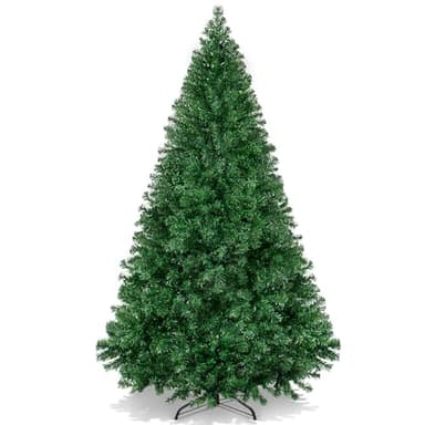Best Choice Products Artificial Christmas Tree, 6ft Premium Unlit Hinged Design, Dense Branches Realistic Holiday Décor​ w/Easy Assembly, Base