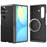 Spigen for Galaxy Z Fold 7 Case, Slim Armor Pro MagFit [Hinge Protection] [Fast Wireless Charging/Magnet for Galaxy] - Black