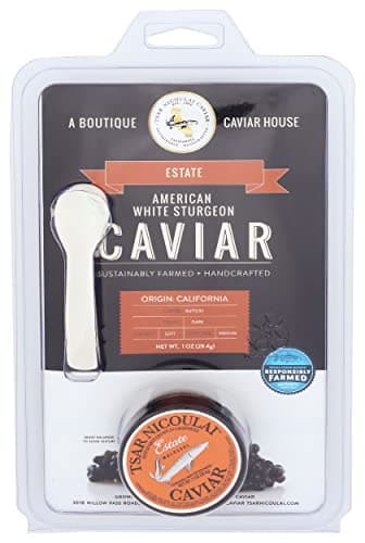 Tsar Nicoulai Estate White Sturgeon Caviar, 1oz