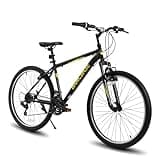 HH HILAND 29 Inch Mountain Bike, Mens Womens MTB with 21 Speeds, High-Tensile Steel Frame, V Brake, Hardtail Bicycle for Adults Black