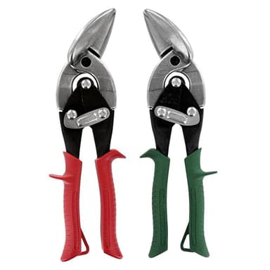 MIDWEST Aviation Snip Set - Left and Right Cut Offset Tinner Shears, Made in the USA - MWT-6510C